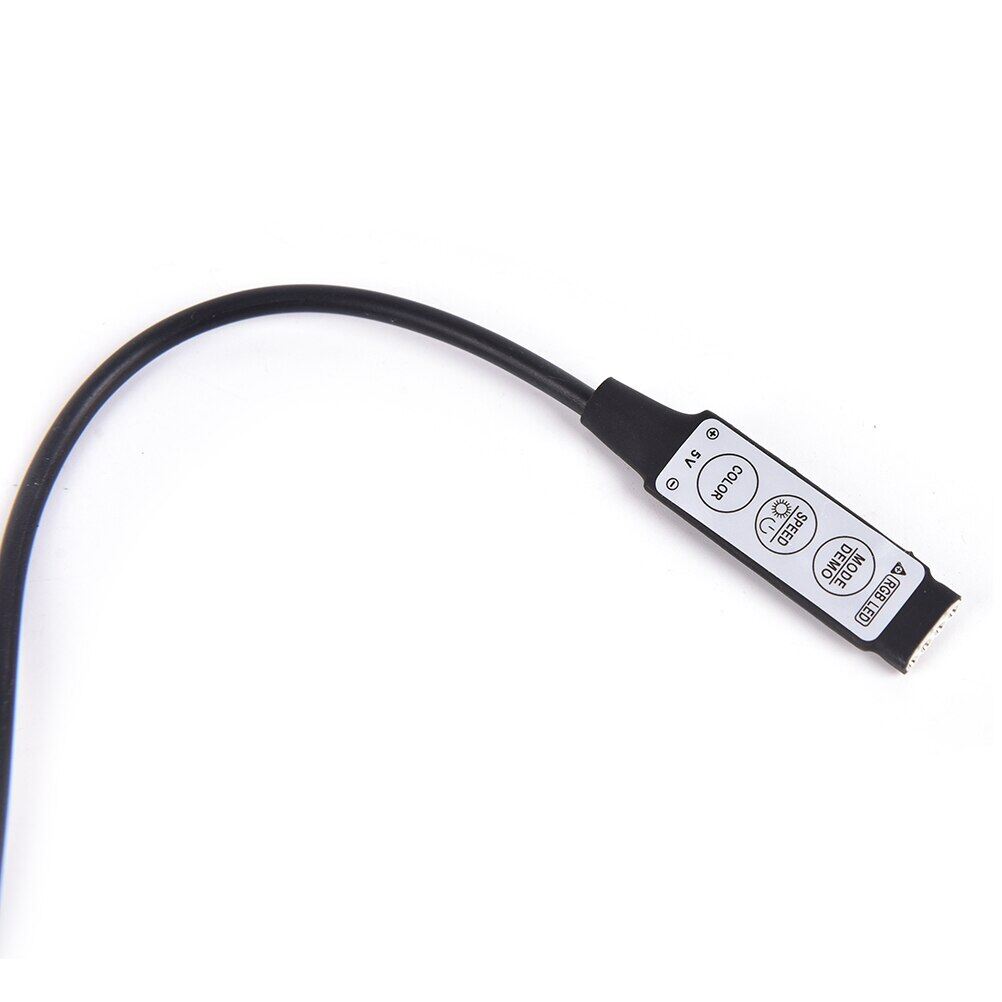 Dc 5v Usb Led Rgb Controller Mini 3key Remote Controller Dimmer For 5v Rgb Led Strip Light 1pcs