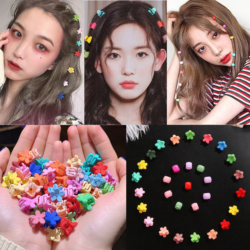 10/20/30/40/50 Pcs Hair Styling Tool Mini Claw Hair Clips Cute Sweet Hairpins