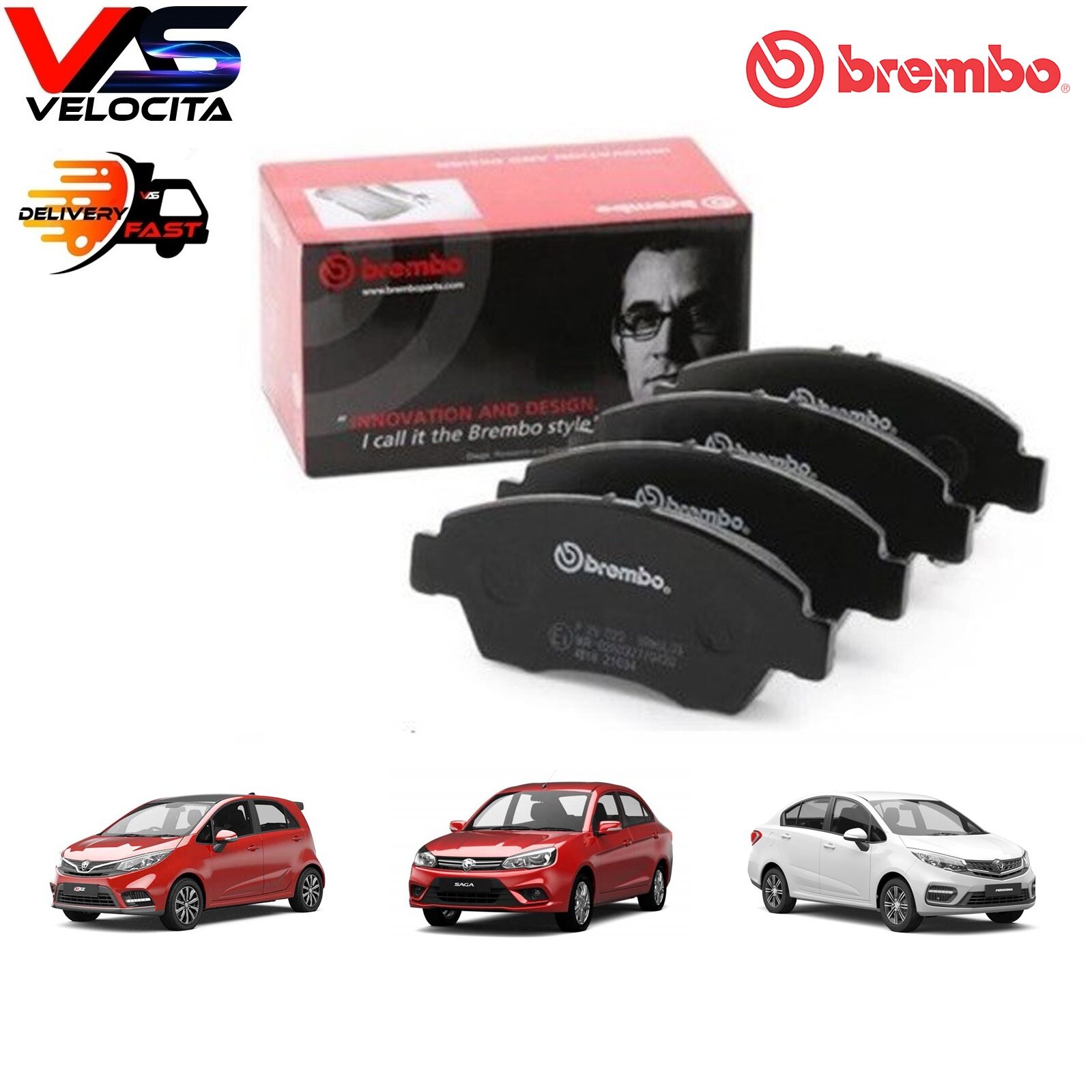 BREMBO FRONT BRAKE PADS PROTON SAGA VVT 2019+ IRIZ PERSONA VVT 2016