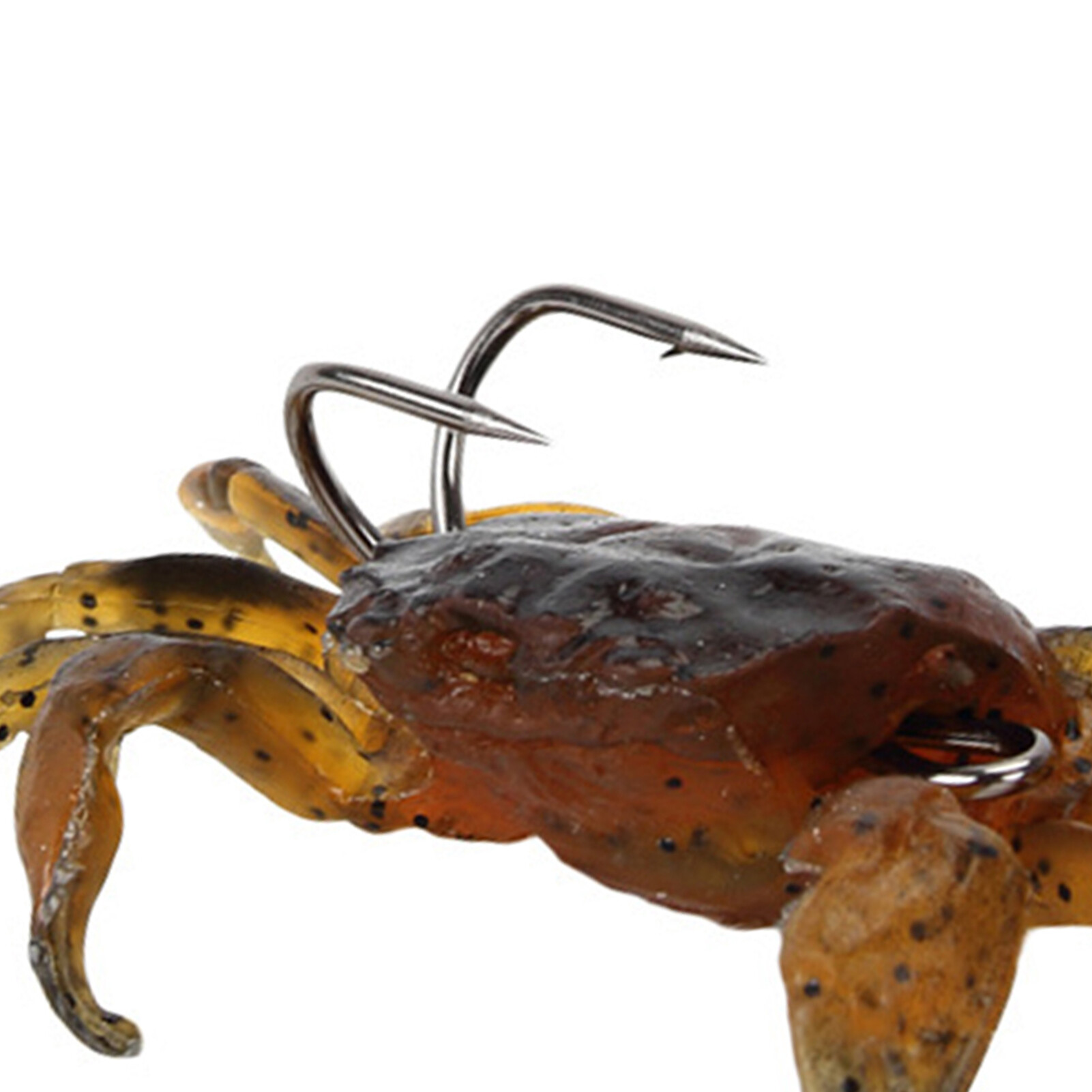 Honrane 34.5g Crab Lure Soft 3D Appearance with Hook Artificial Crab Simulation Sharp Baits Tools for Outdoor