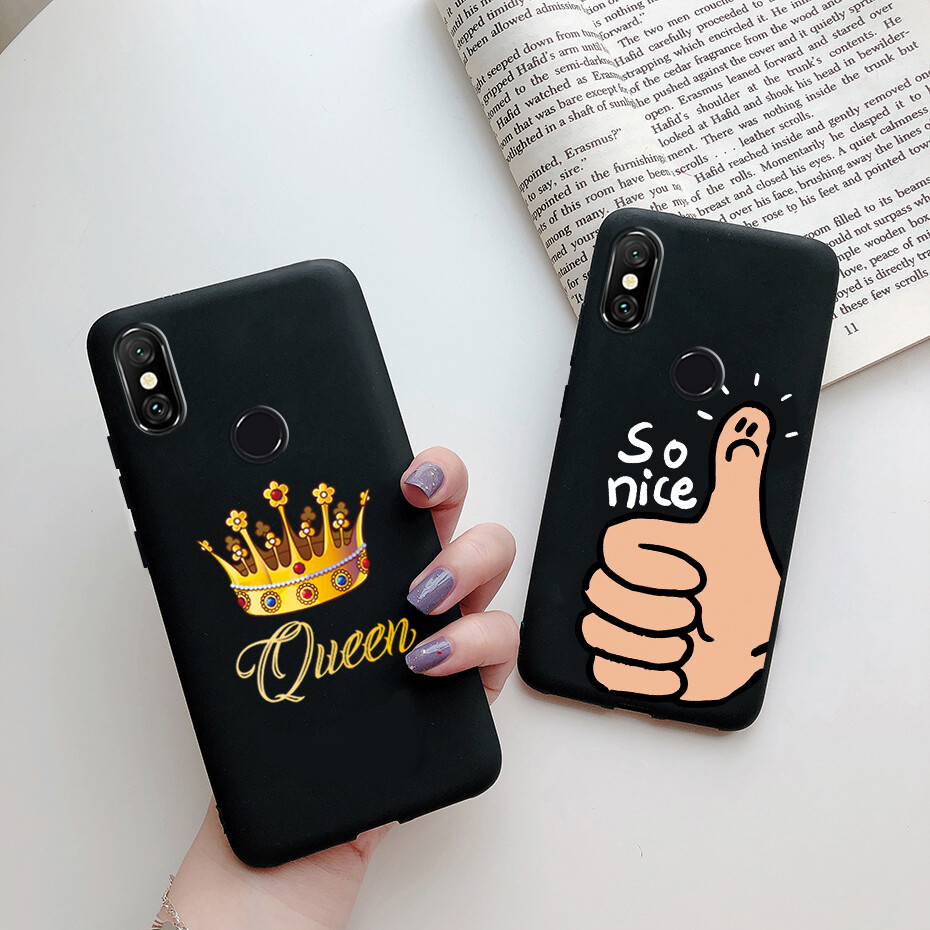 Vỏ Bọc Dành Cho Xiaomi Redmi Note 6 Pro, Ốp Lưng Ốp Lưng Chống Sốc, Ốp Điện Thoại Silicon Mềm Mờ Dễ Thương