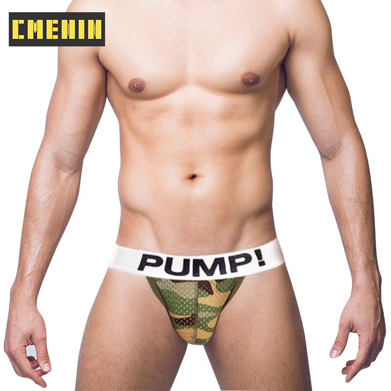 CMENIN PUMP 1Pcs nylon Cartoon Comfortable Men Underwear Thongs Men Jockstraps High Quality Underpants Mens Thongs G strings strings PU186