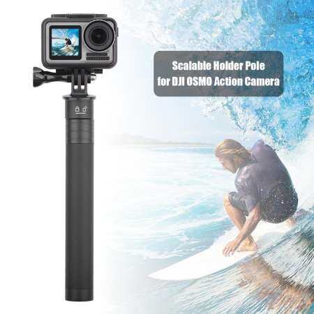 Lotsgoods EXTENSION Selfie Stick Rod Scalable ผู้ถือ POLE สำหรับ DJI OSMO กล้องแอคชั่นแคมเมรา