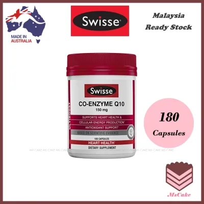 READY STOCK Ship in 24 Hours ~ SWISSE Co-Enzyme Q10 150mg 180 Capsules