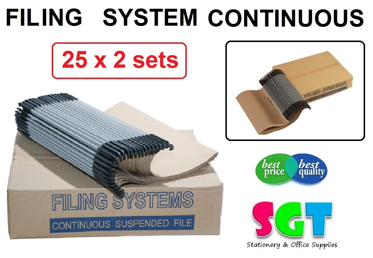Filing System Continuous File ( 50 pcs / Box ) Lazada