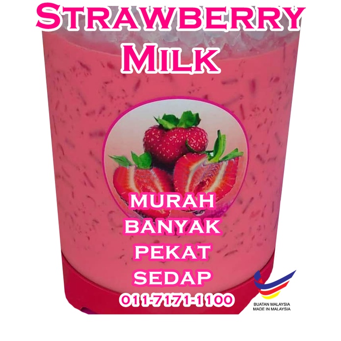 Strawberry Powder Air Balang 1000g X 33liter | Lazada