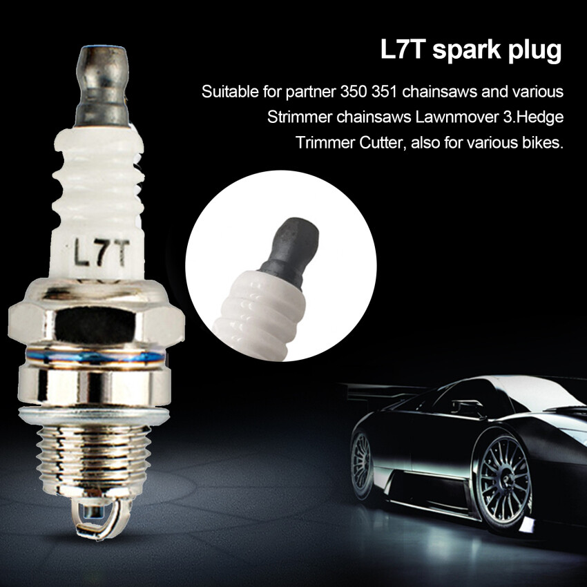 Power l7t spark plug for gasoline chainsaw and brush cutter