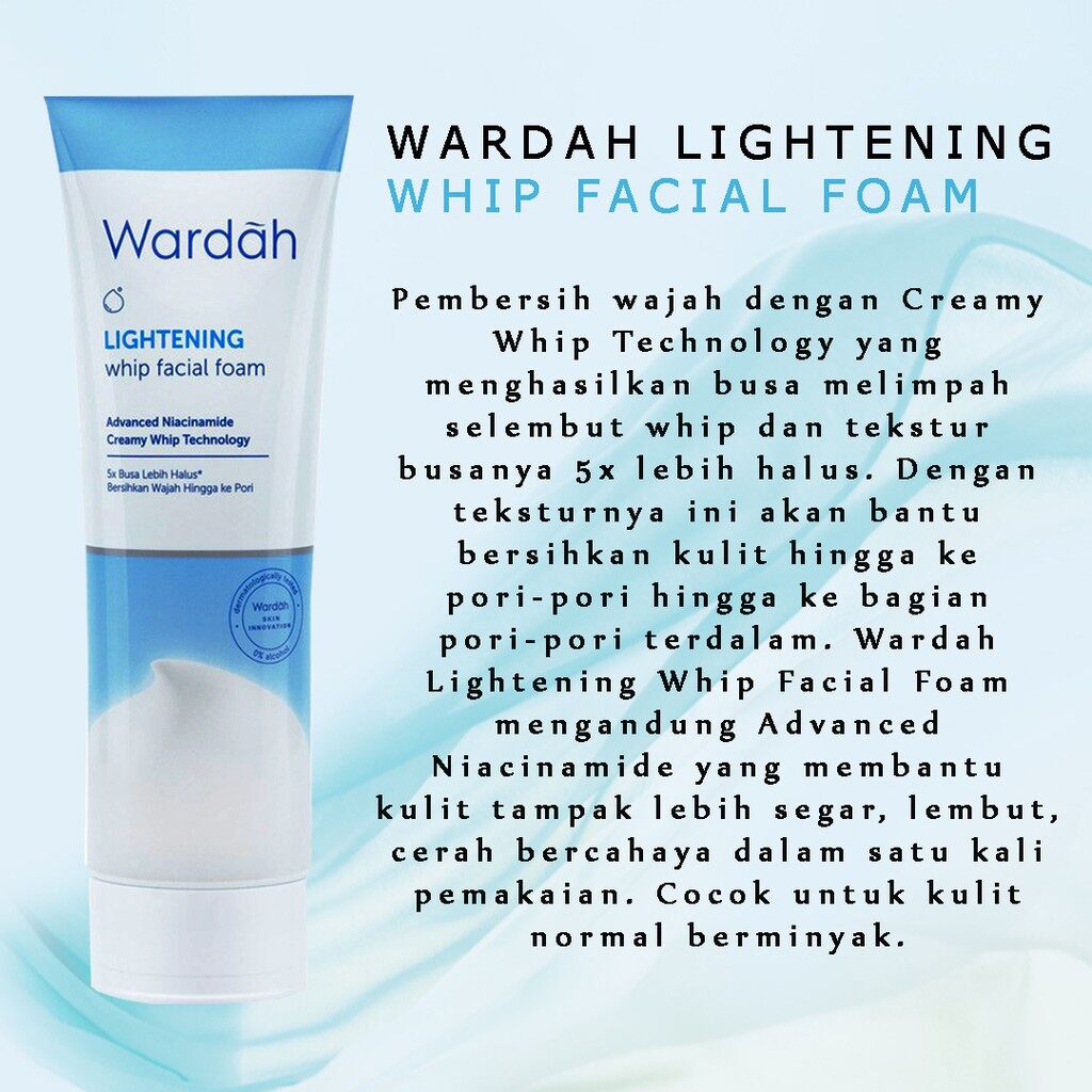 wardah lightening whip foam