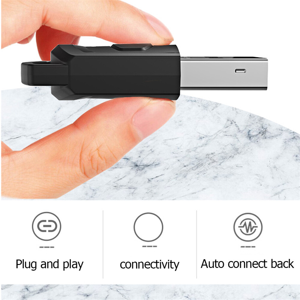 Bộ chuyển đổi đầu thu Tai nghe âm thanh trò chơi không dây cho ps5 PS4 Bảng điều khiển trò chơi Tai nghe cho máy tính máy phát âm thanh tương thích Bluetooth