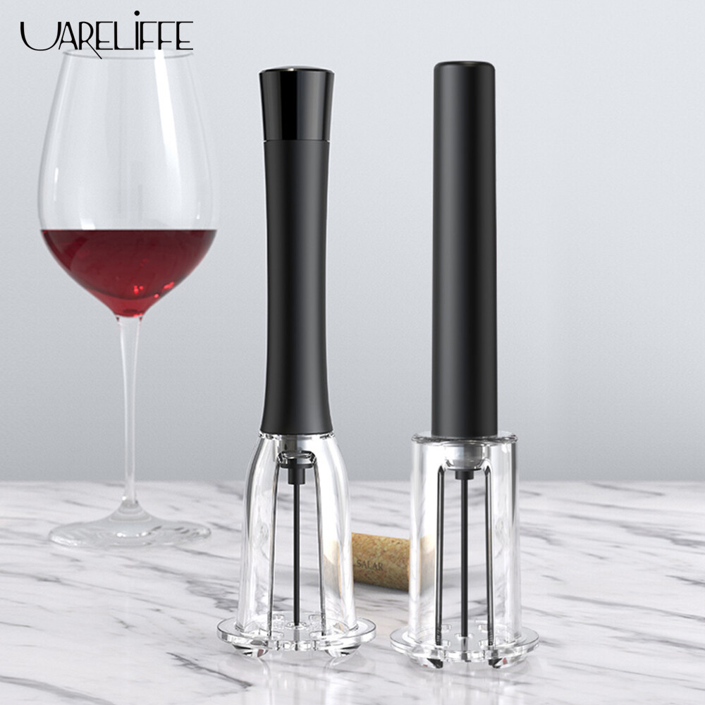 Uareliffe Matte Texture Air Pressure Corkscrew Piston Type Sparkling Wine Opener Creative Multifunctional Wine Tool Non-destructive Cork For Kitchen Tools Bar Accessoires