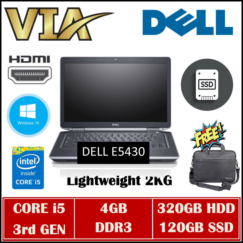 Free Bag Hdmi Dell Latitude E5430 Core I5 3rd Gen 4gb Ddr3 3gb Hdd