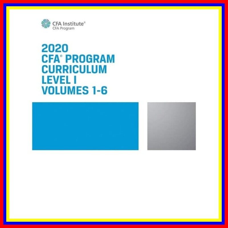 Cfa Program Curriculum 2020 Level I Volumes 1-6 Box Set Malaysia