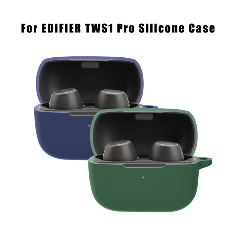 Silicone Shell Protective Cover Dust-proof Shell Anti-fall Earphone Case for EDIFIER TWS1 Pro Wireless