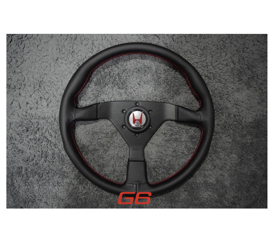 Honda JDM MOMO DC5 Type R OEM Steering Wheels (Red/Black Emblems