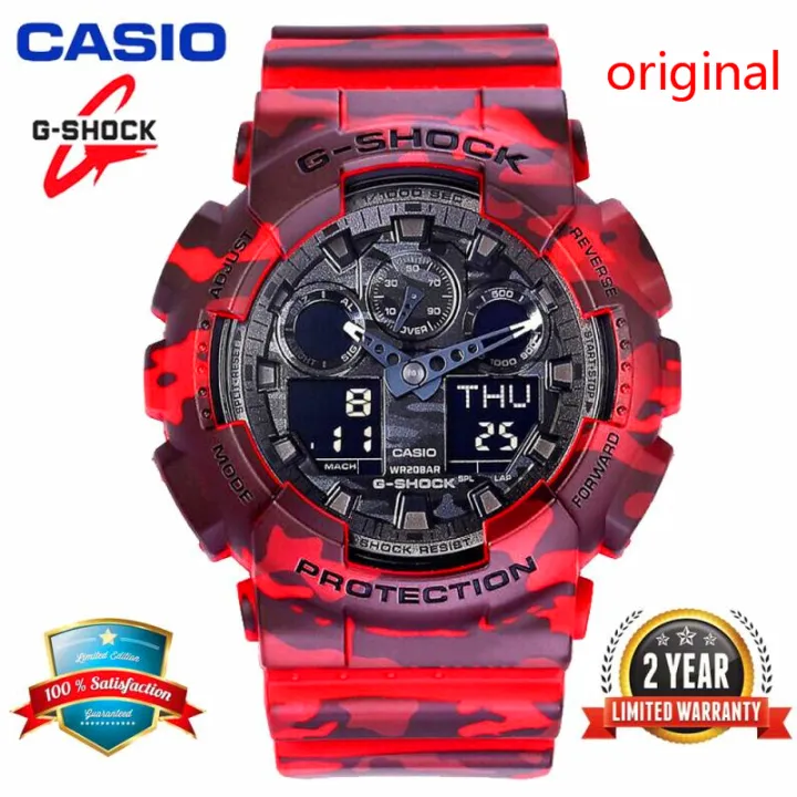 casio ga 100 red