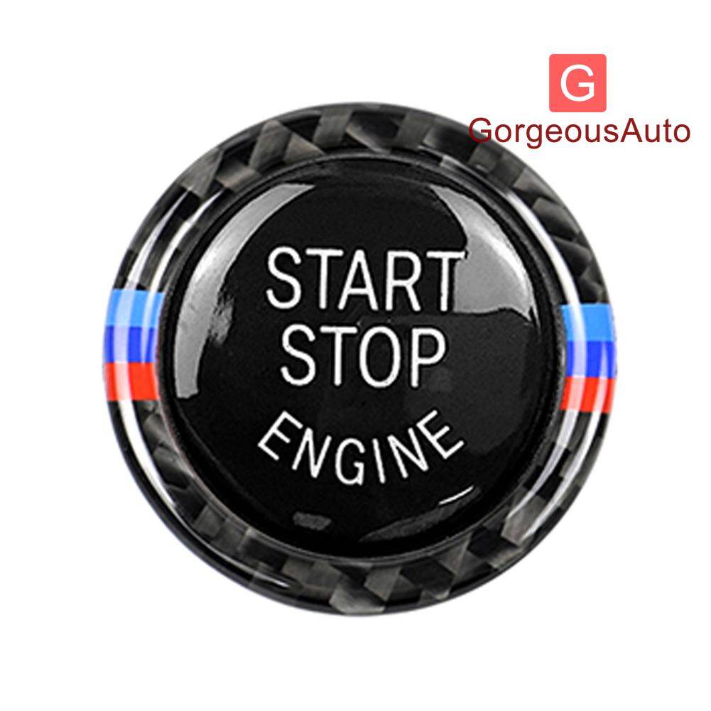 Car Styling Accessories Engine Start Stop Button Replacement Trim Ring for BMW E90 E92 E93 320i
