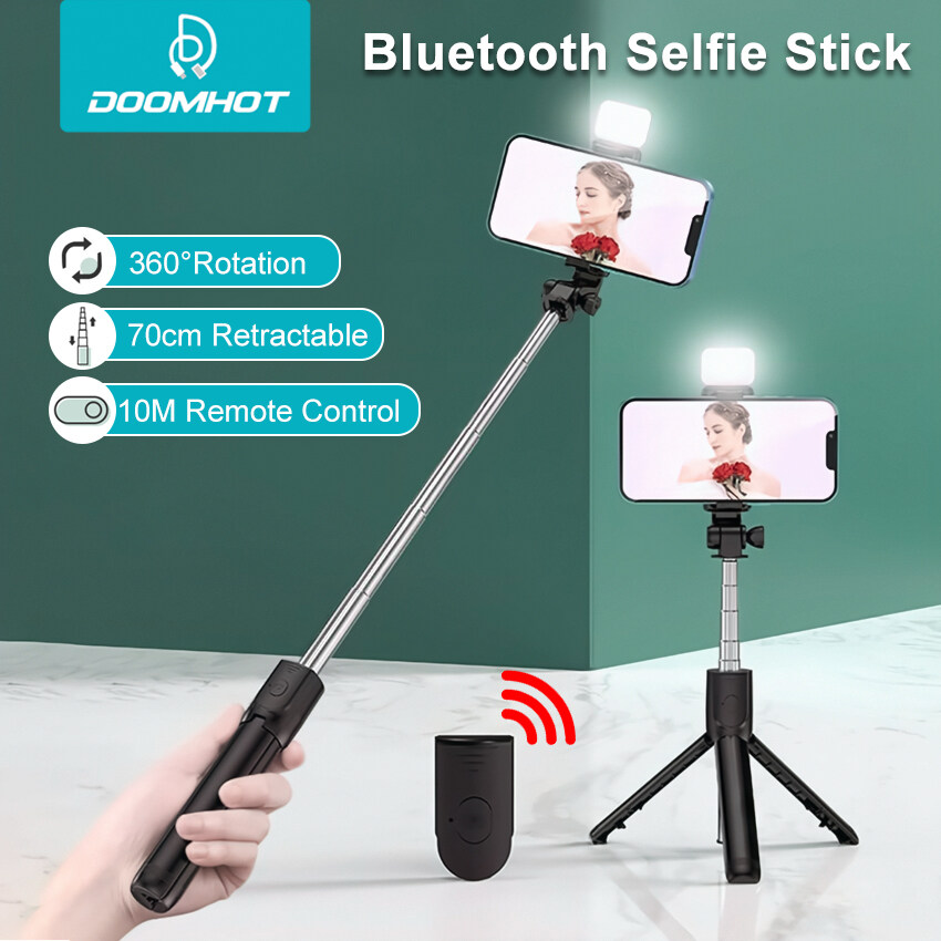 Doomhot Selfie Stick Tripod Stands Mini Selfie Stick Tripod 360 Rotate