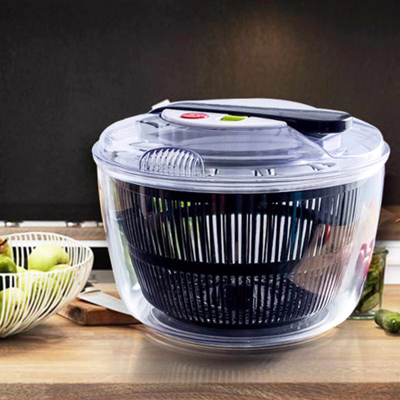 muduan Easy-to-use Fruit and Vegetable Dryer Efficient 5l Vegetable Dehydrator Salad Spinner Perfect for Homes Large Capacity Convenient Fruit Washer Ideal for Home Kitchen