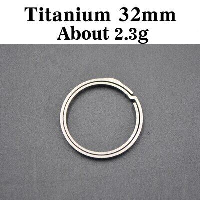 TiTo titanium alloy EDC keychain outdoor portable keyring circle quickdraw tool high strength and lightweight 32mm