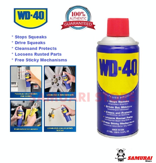 (100 Original) WD40 Multi Use Product Anti Rust Multi Purpose Lubricant Spray 277ml Lazada