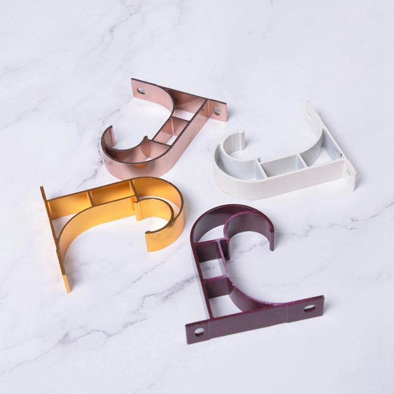 2 Pcs Curtain Rod Holder Ceiling Installation Curtain Drapery Rod