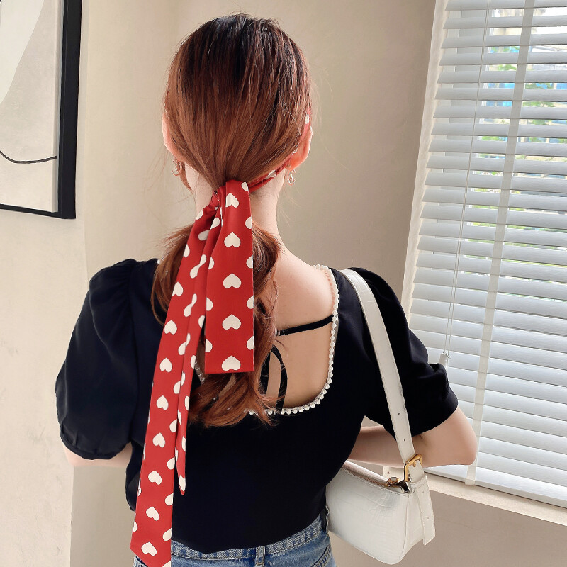 LINDREAM Dây Cột Tóc Lụa Băng Đô buộc tóc Nơ đa năng Phong Cách Hàn Quốc Cho Nữ