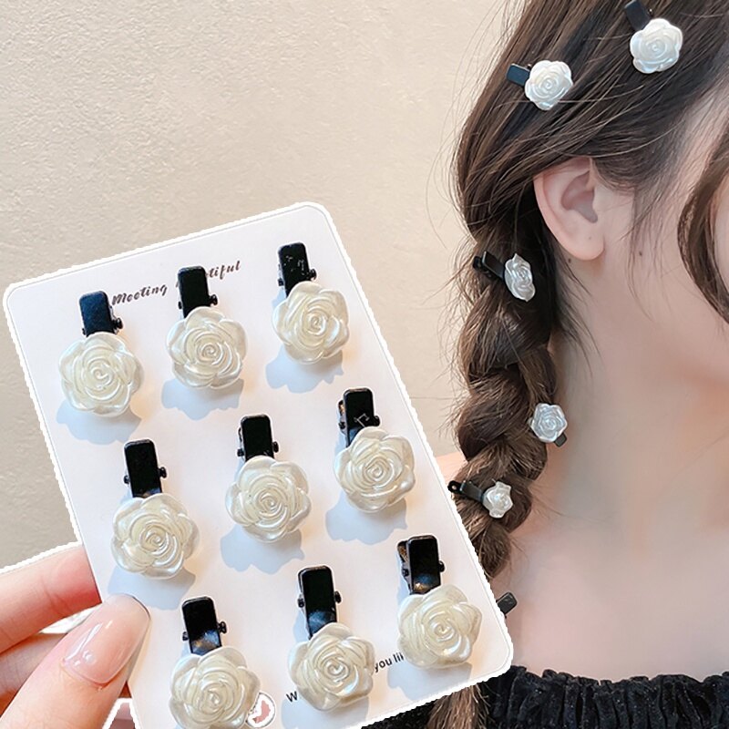 Korean Style Bangs Hairpin Small Flower Pattern