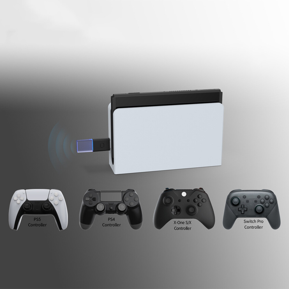 TY-1803 USB Receiver for Switch Xbox One S/X Console Bluetooth-compatible 5.0 Wireless Controller Gamepad Dongle Adapter Gaming Accessories