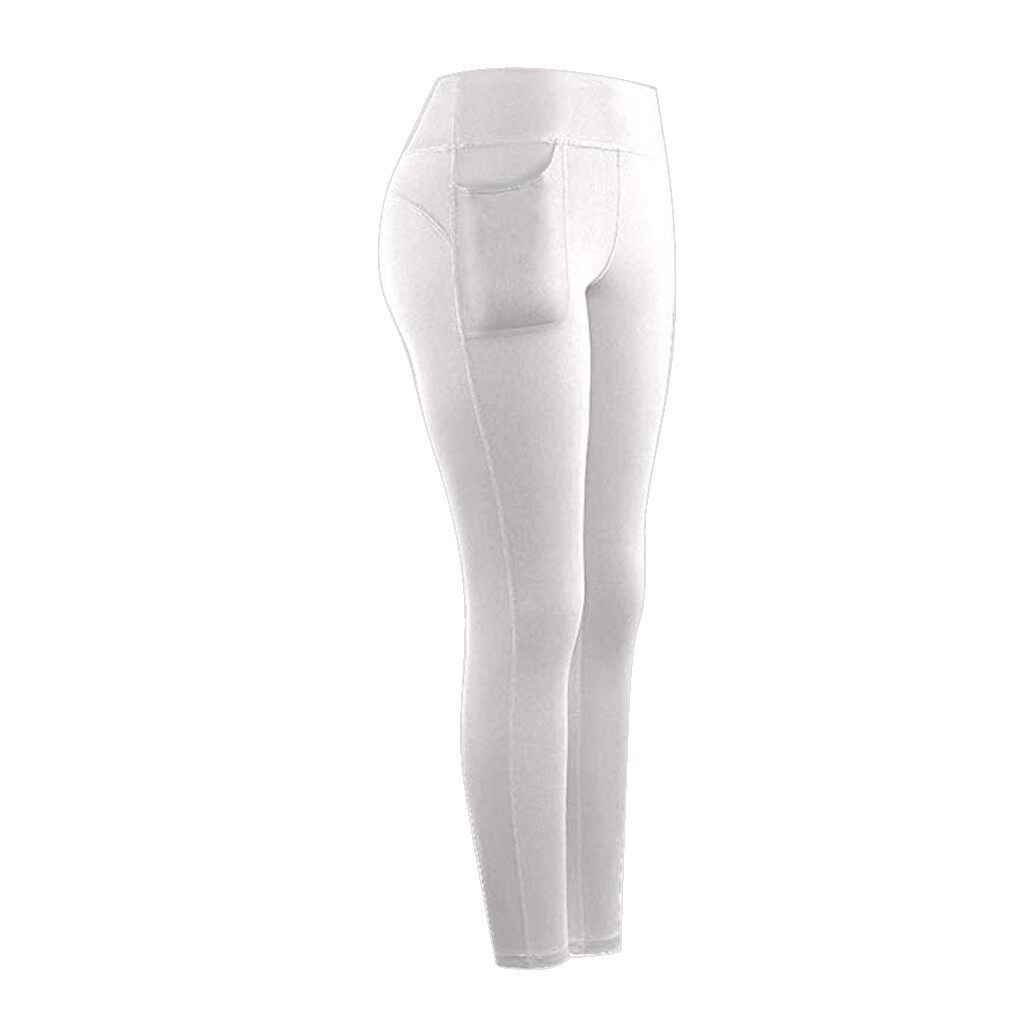 Women Sports Leggings Women Yoga Fitness Running Gym Stretch Sports Pockets Active Pants Stretch Tights