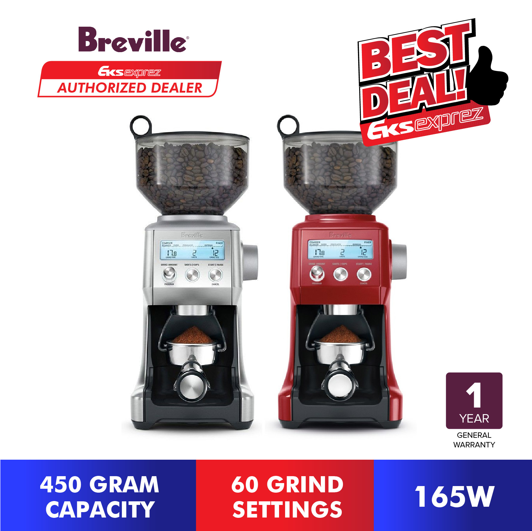 Breville Smart Coffee Grinder Pro 