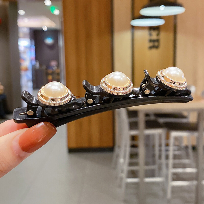 [ACC]New Korean Pearl Broken Hair pin Braided Hair Artifact