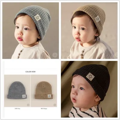 Baby beanie hat kid hat winter Snowcap cute wool knitted topi budak baby boy girl beanie