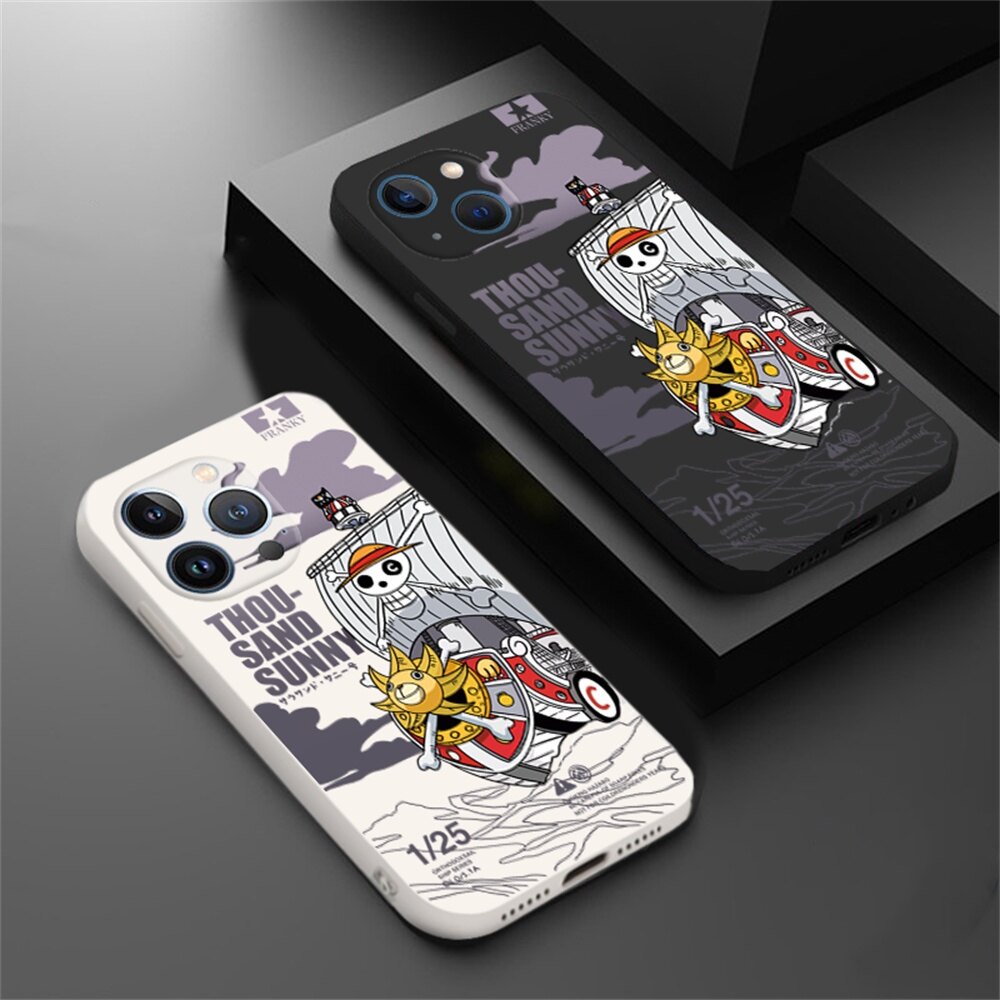 Case for iPhone 14 Pro Max 14 Plus iPhone 13 Pro Max iPhone 11 Pro Max iPhone 12 Pro Max iPhone XR XS Max iPhone 6S Plus 7 8 Plus SE 2020 One Piece Thousand Sunny Soft Silicone Phone Case Cover