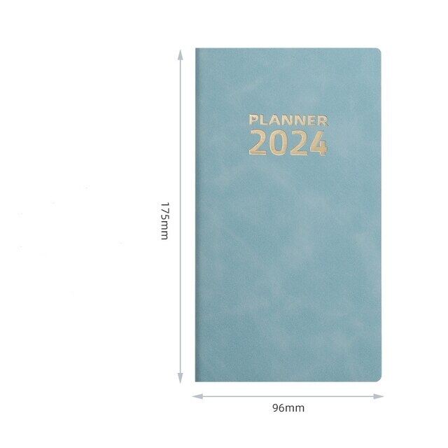 Notebook A6 New 2024 Agenda Daily Planner Papelaria Pocket Notepad 365 Days Diary Calendar Office Caderno Schedule Note Books
