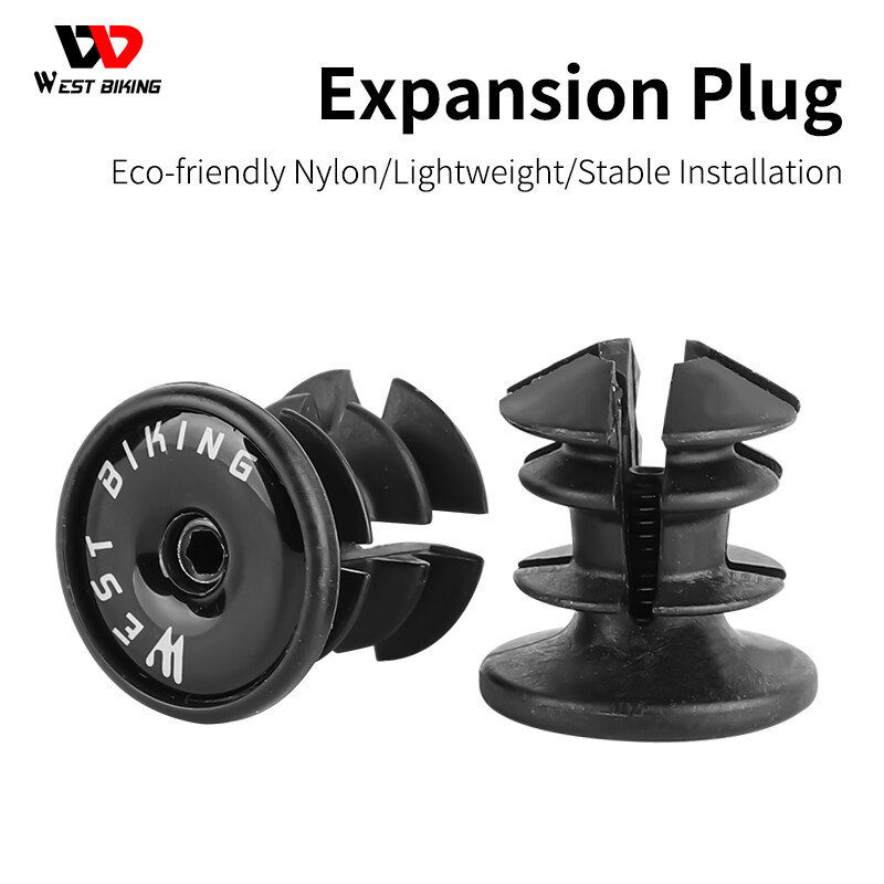 WEST BIKING Bicycle Handlebar Expansion Plug Lightweight End Plugs For Road Bike Handle Bar Grip