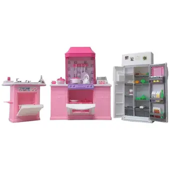 barbie new kitchen set