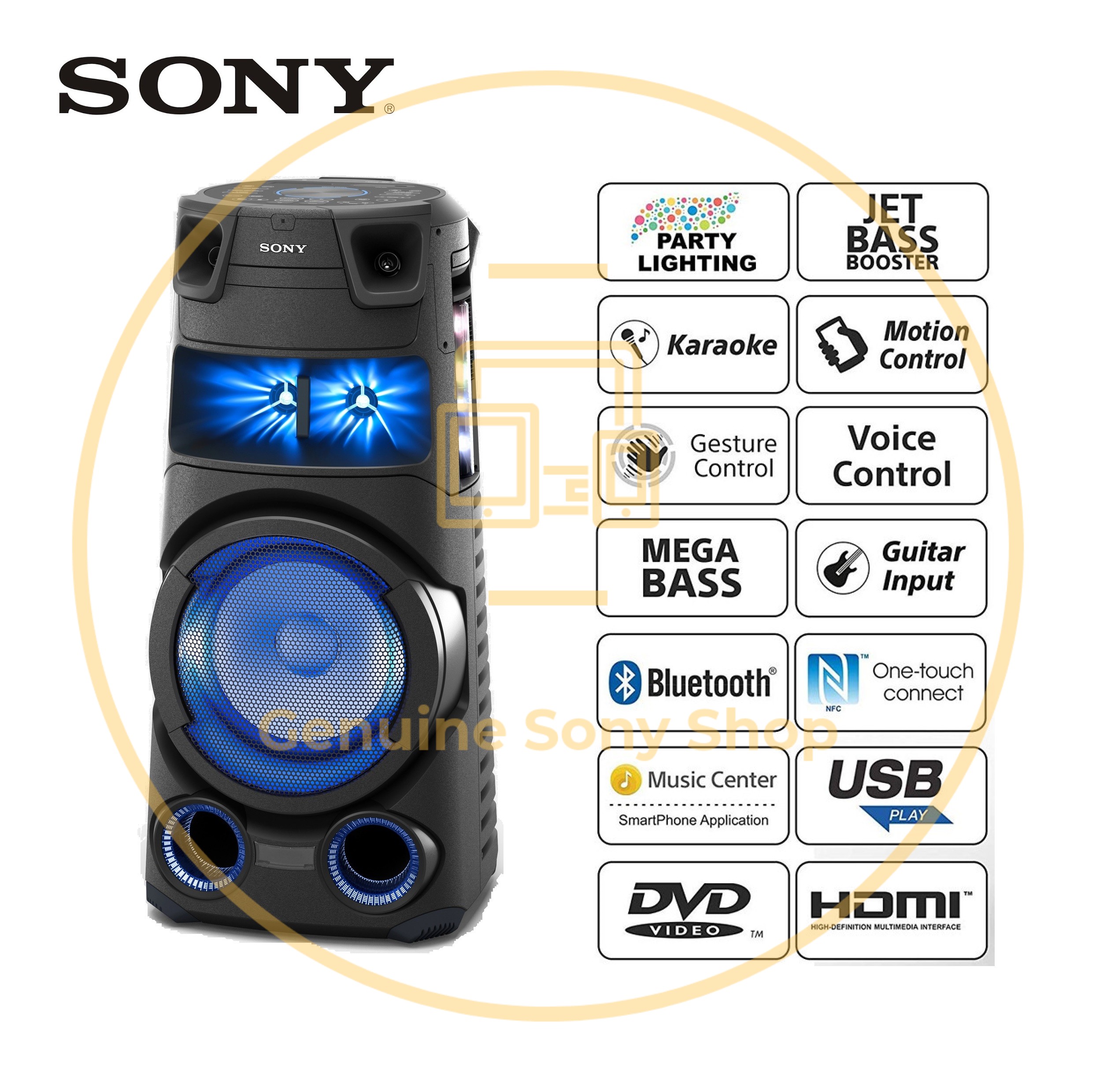 Sony MHC-V73D High Power Audio System 