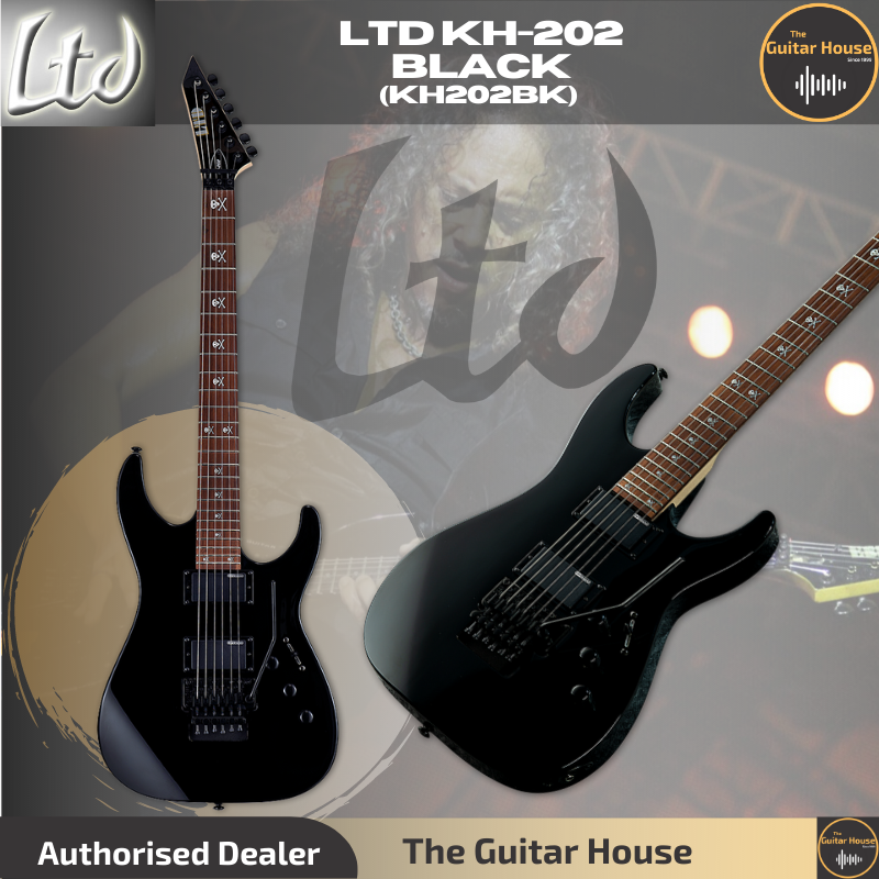 ESP LTD KH202 BK Electric Guitar Black (LTD KH202) (LTD KH-202) Malaysia