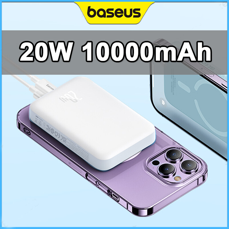 Baseus 20W 30W Power Bank Wireless Fast Charge Auto-wake Mini Magsafe Wireless Charger External Battery for iPhone 15 14 13 12 Pro Max