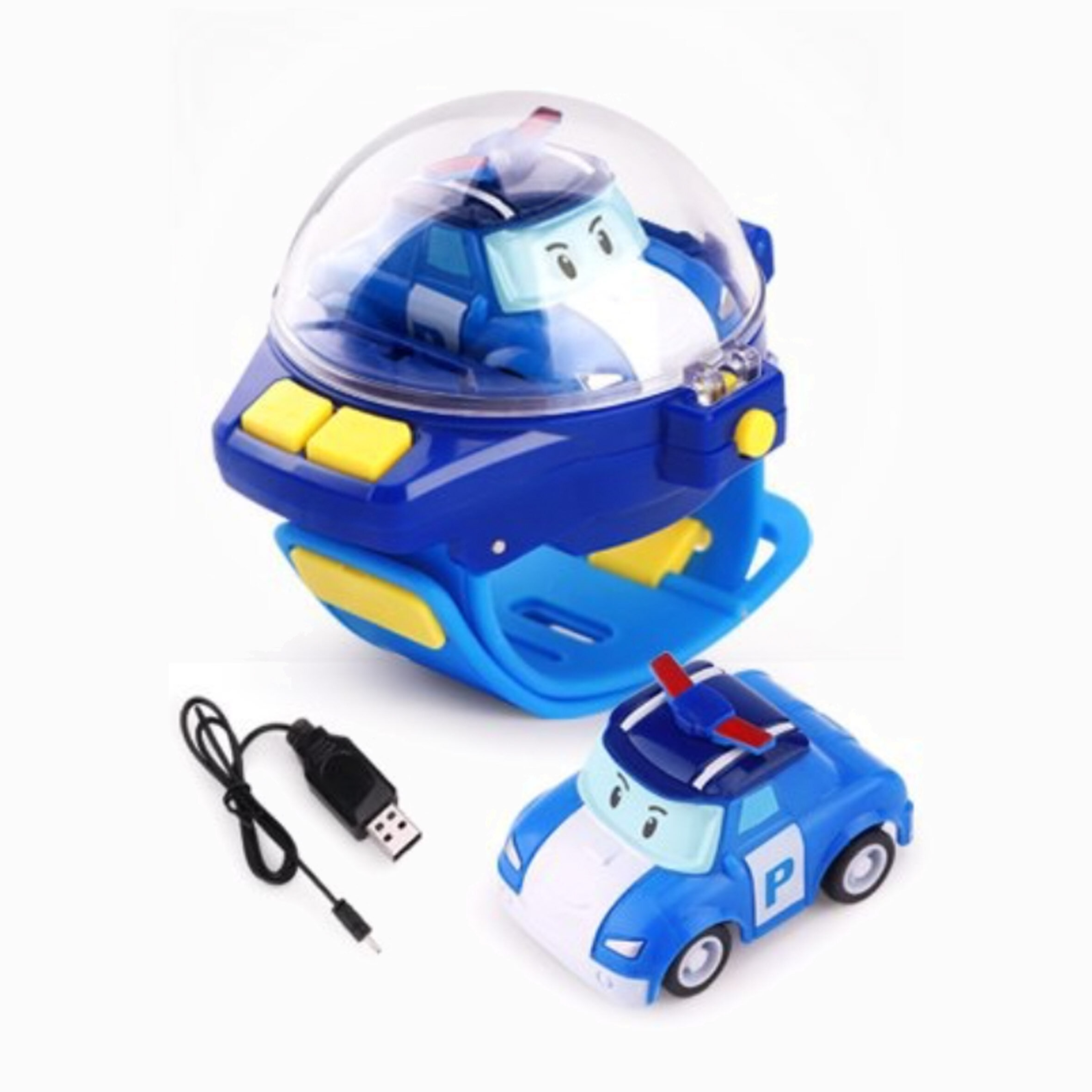Remote Control Car Wrist Watch Toy Robot Car Amber Ambulance