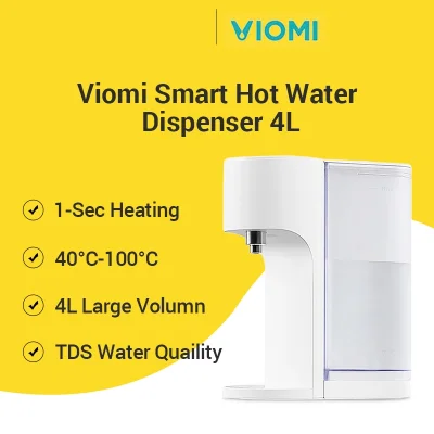 Ready Stock Xiaomi VIOMI 4L Instant Heating Water Bar Hot Water Dispenser Adjustable Temperature SciShare 3L C1 2.5L