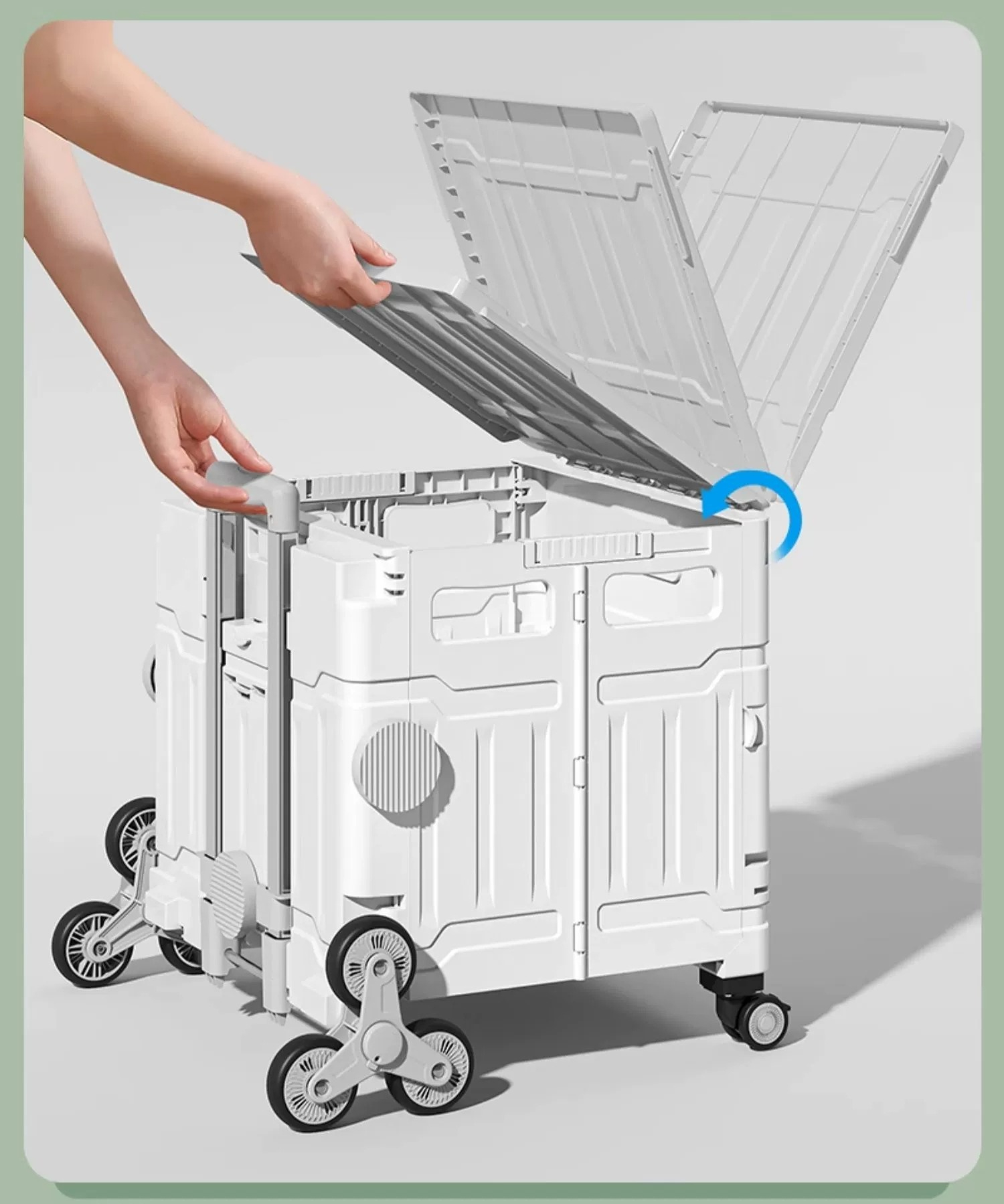 FED【COD】Xe đẩy di động có thể gập lại, xe đẩy gia dụng để chuyển phát nhanh, xe đẩy mua hàng kéo tay nhẹ