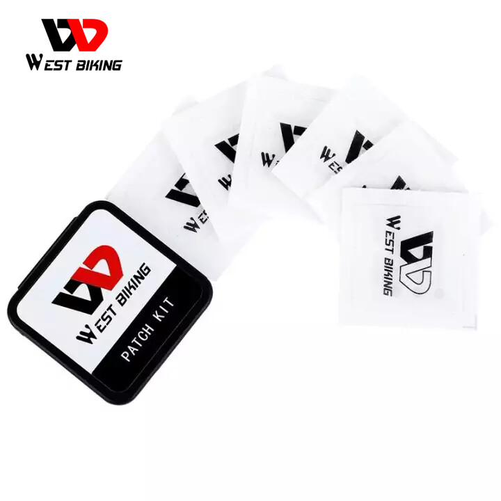 West Biking 6PCS/Set Bicycle Tire Patch MTB Road Bike Tube Repair Pad Tools Inner Tube No Need Glue Tyre Patch Bicycle Repair Tools