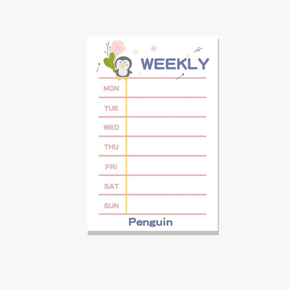 MMLUCK 50 Sheets To Do List Self Discipline Daily Planner Office Supplies Studing Planning Schedule Planner Checklist Notepad Schedule Memo Pad Time Notepads