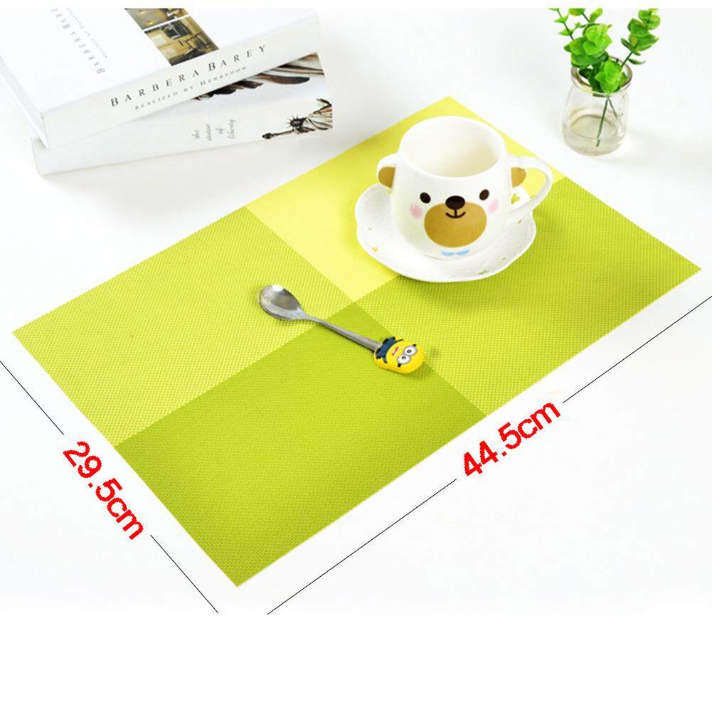 Bộ 4 Tấm Lót Bàn Ăn Trang Trí Nơi Thảm Placemats Miếng Lót Dệt Tác Dụng Phong Cách Hiện Đại