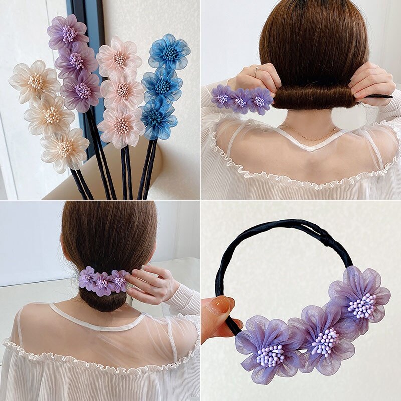 Floral Flower Hairpins For Women