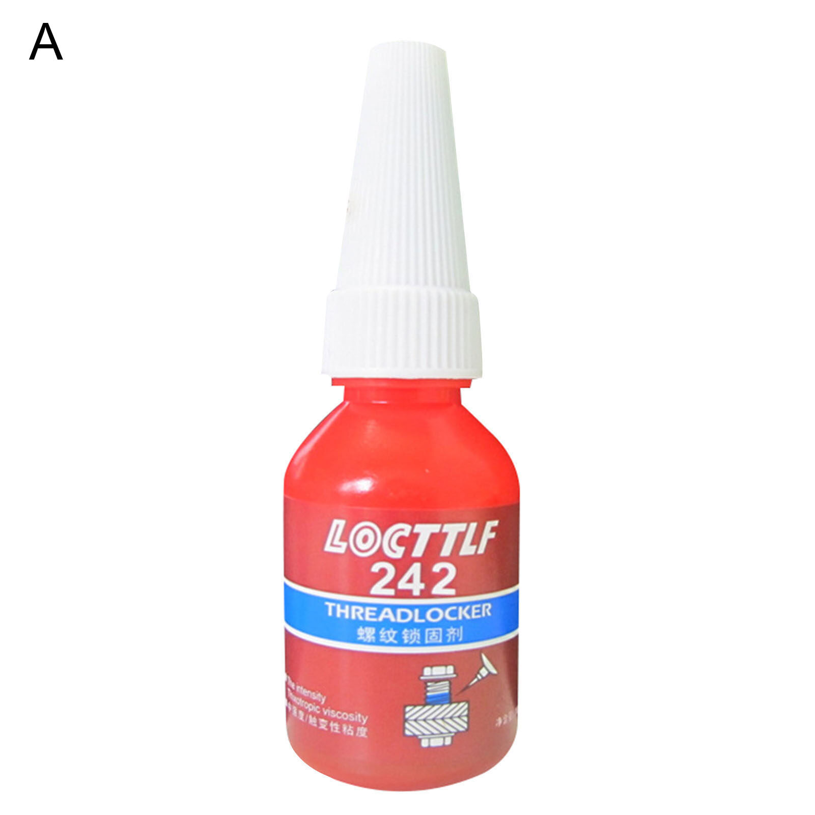 Farfi 242/243 10ml Threaded Locker Anti-corrosion Heat Resistant Long Service Life Compact Screw Lock Glue for Screw Thread Lock Glue