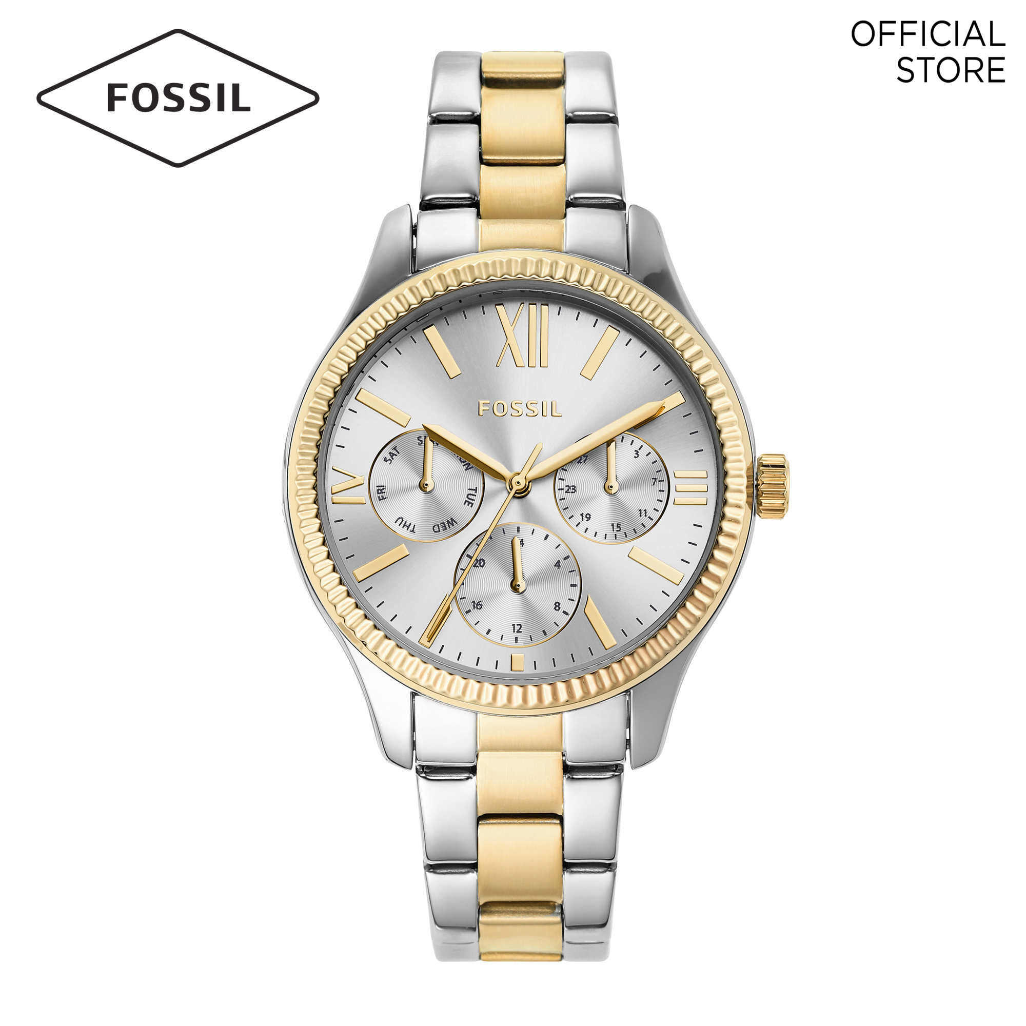 Fossil Rye Two Tone Watch BQ3762 | Lazada