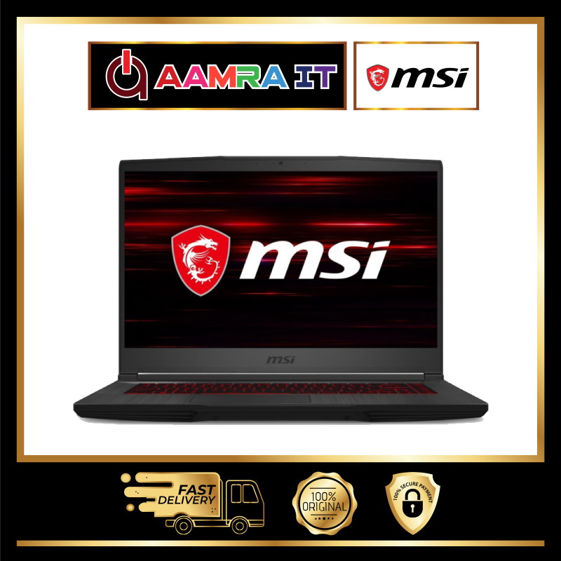 MSI Gaming Laptop Thin GF65 9SEXR-673 15.6 FHD (144Hz I7-9750H, 16GB, 512GB SSD, RTX2060 6GB, W10) Malaysia