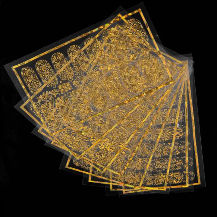 Micocah Thanh Trượt Kim Loại Hinh Ngoi Sao Vang Hoa Giấy Dan Ba Chiều Hinh Học Lam Mong Tay 3d Miếng Dan Mong Nghệ Thuật Mạ đồng Lazada Vn